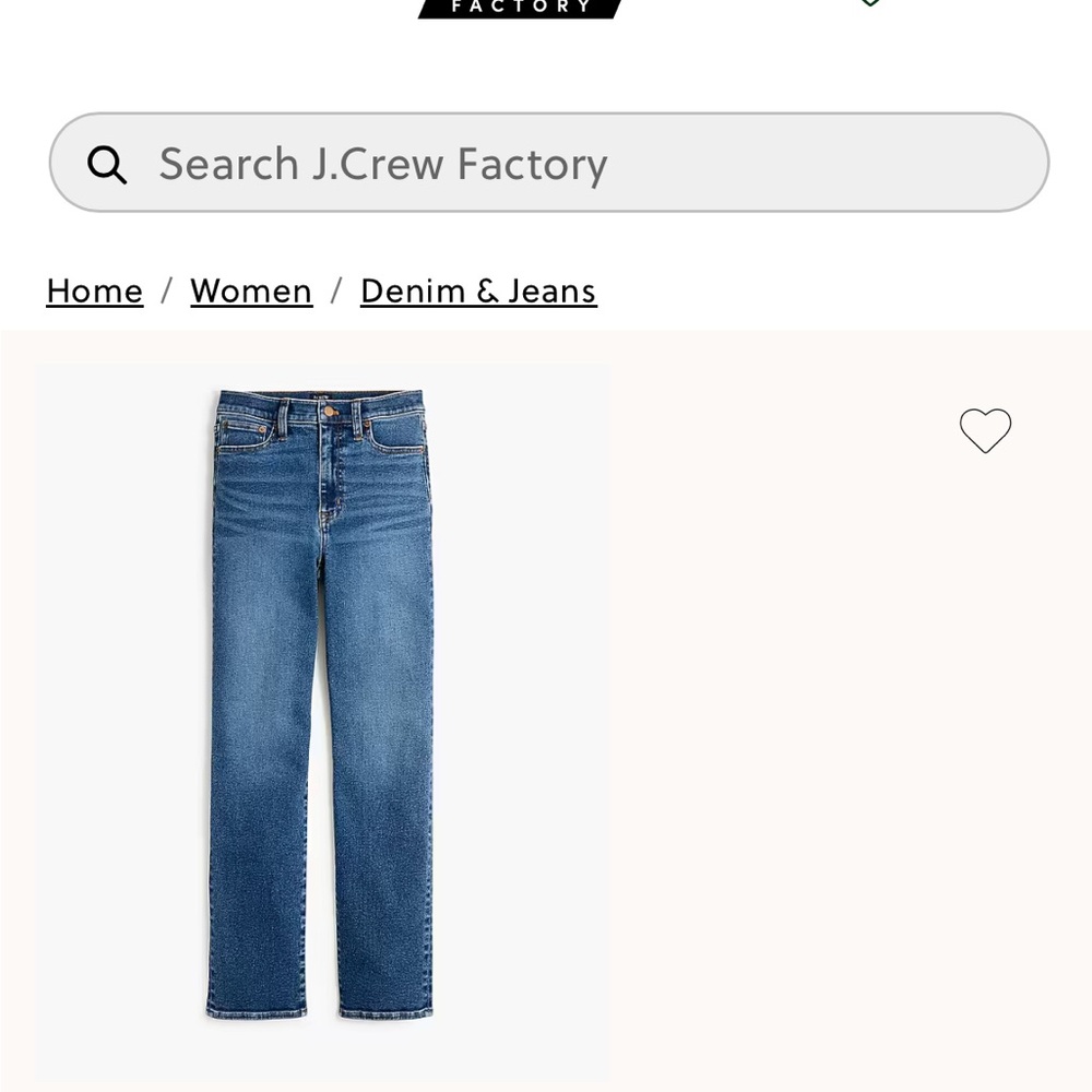 J. Crew Women's Stovepipe Jeans Size 30
